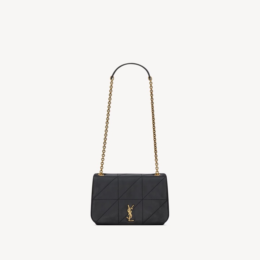 Saint Laurent Black Nappa Leather Mini Jamie Shoulder bag. YSL Crossbody.
